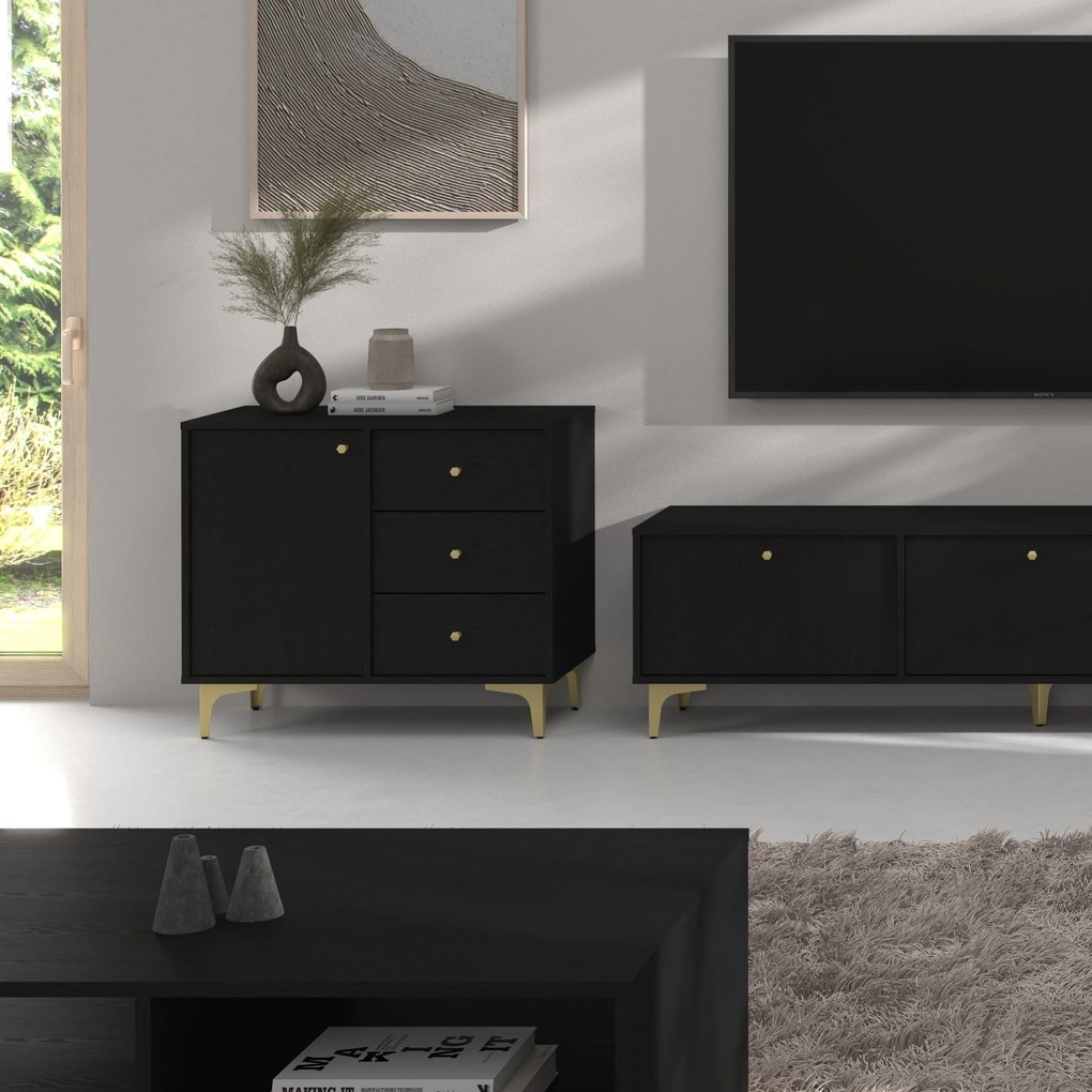 Komoda TORINO 84 cm do Salonu Sypialni Grafit