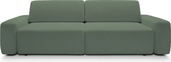 Sofa BOULI z funkcja spania i pojemnikiem ZIELONY RAVEN 77