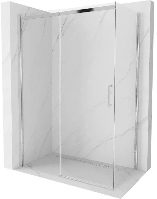 Mexen Omega kabina prysznicowa rozsuwana 150 x 80 cm, transparent, chrom - 825-150-080-01-00