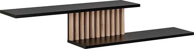 Półka CAMERON hickory jackson/czarna