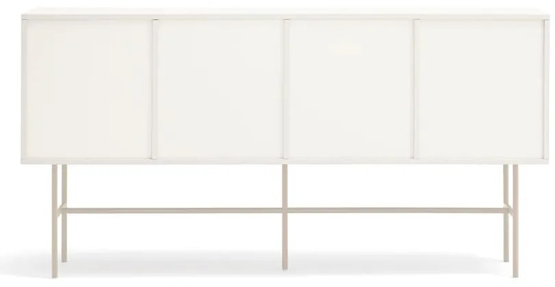Beżowo-kremowa niska komoda z drzwiami przesuwnymi 180x91 cm Nube – Teulat