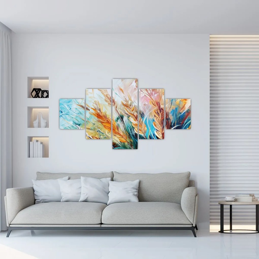 Obraz - Pszenica, abstrakcja (125x70 cm)