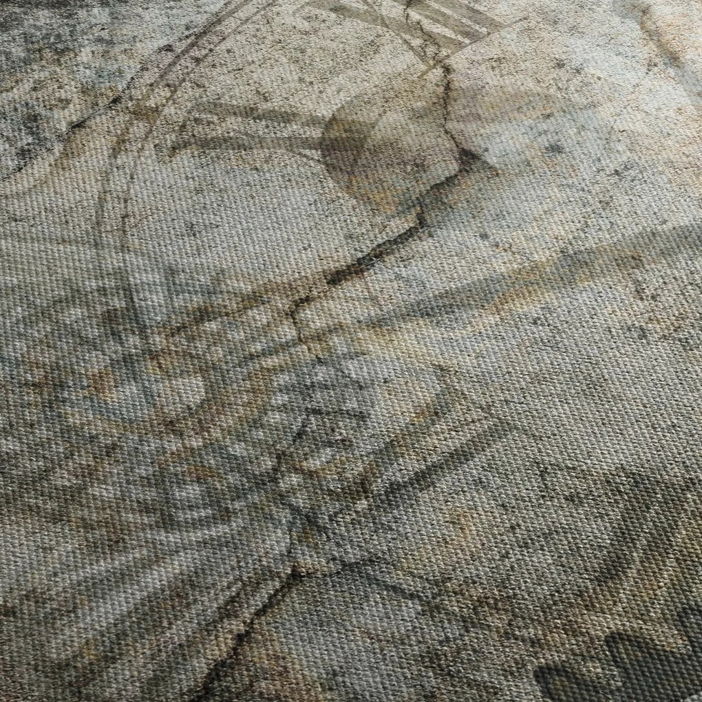 Obraz - Upływ czasu (z zegarem) (90x30 cm)