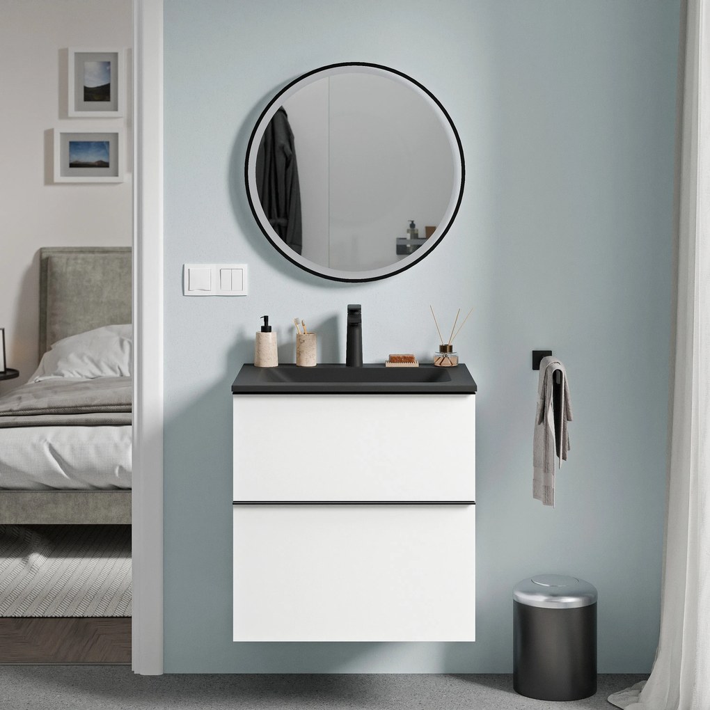 Lustro łazienkowe VARO FRAME okrągłe