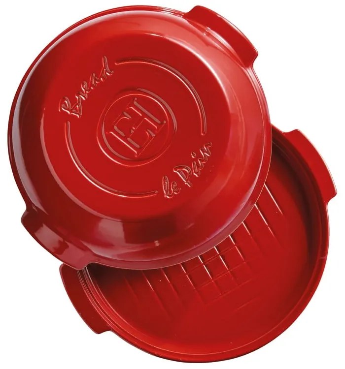 Czerwona ceramiczna forma na chleb Emile Henry, ⌀ 29,5 cm