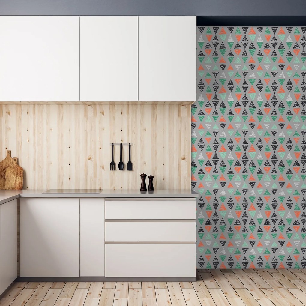 Tapeta - Trójkąty IV.