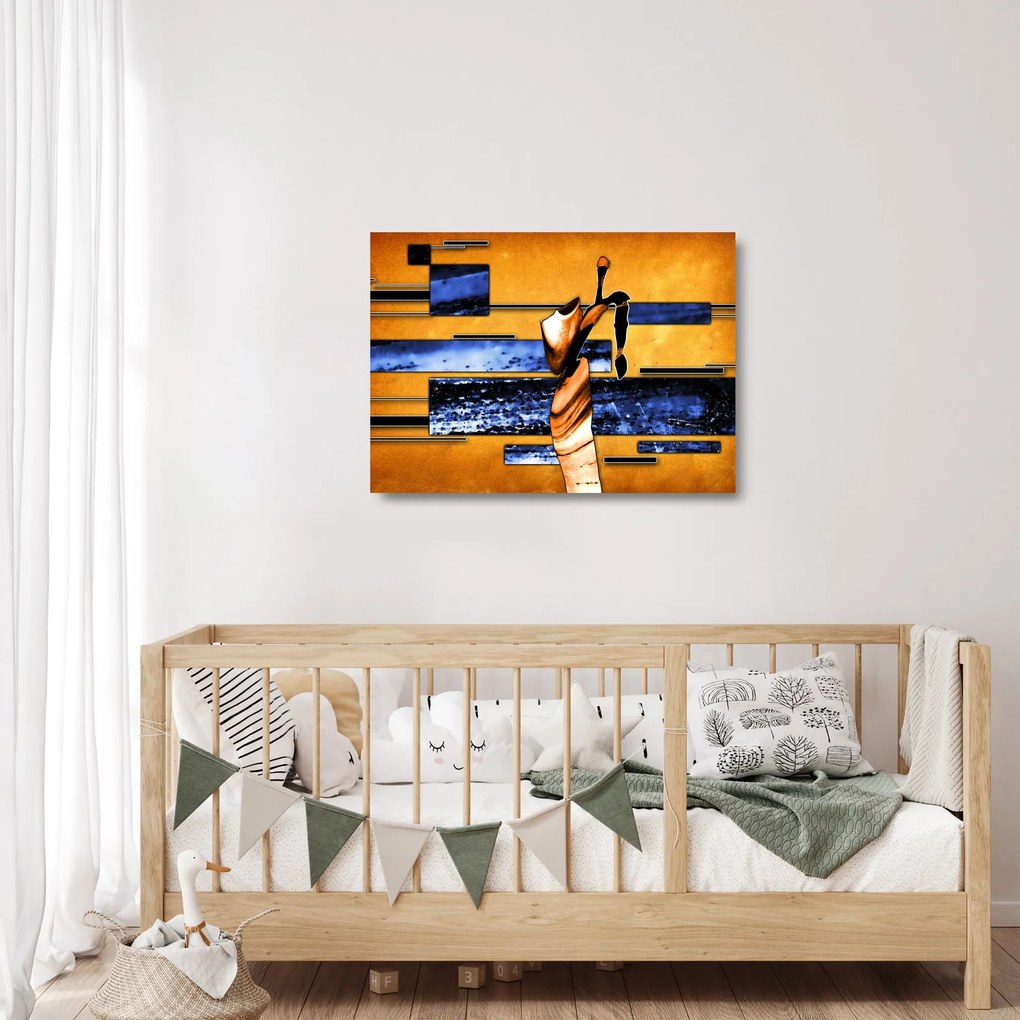 Obraz na szkle obrazu abstrakcyjnego (70x50 cm)