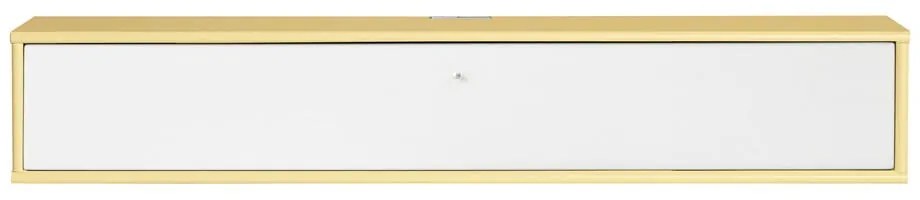 Jasnożółto-biała szafka pod TV 133x22 cm Mistral – Hammel Furniture