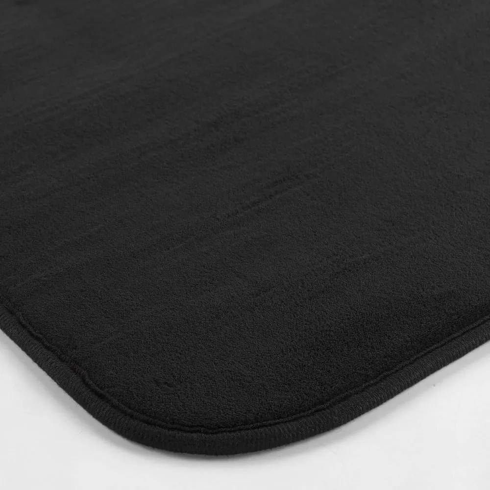 Czarny dywanik łazienkowy do WC 45x45 cm Vitamine – douceur d'intérieur