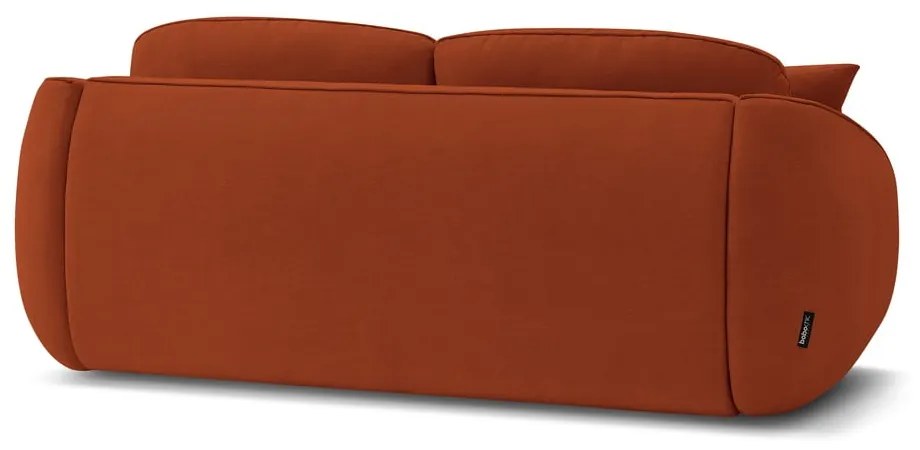 Pomarańczowa rozkładana sofa 235 cm Cezanne – Bobochic Paris