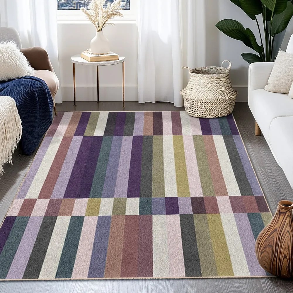 Fioletowy dywan odpowiedni do prania 80x150 cm Purple Rain – Mila Home