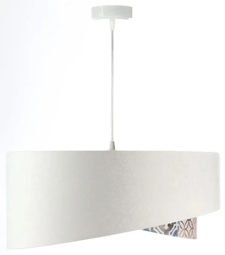Biała asymetryczna lampa wisząca W9-F30