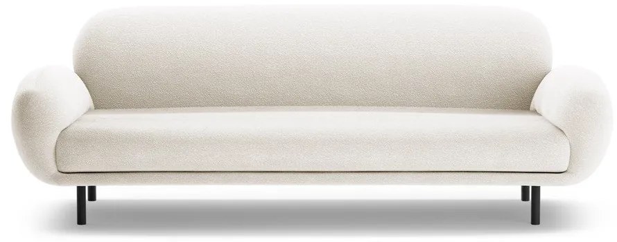 Biała sofa z materiału bouclé 208 cm Poppy – Micadoni