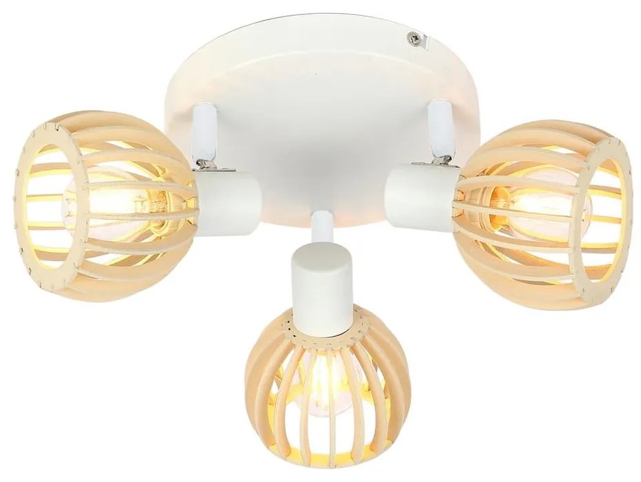 Biało-naturalna lampa sufitowa ø 10 cm Atarri – Candellux Lighting