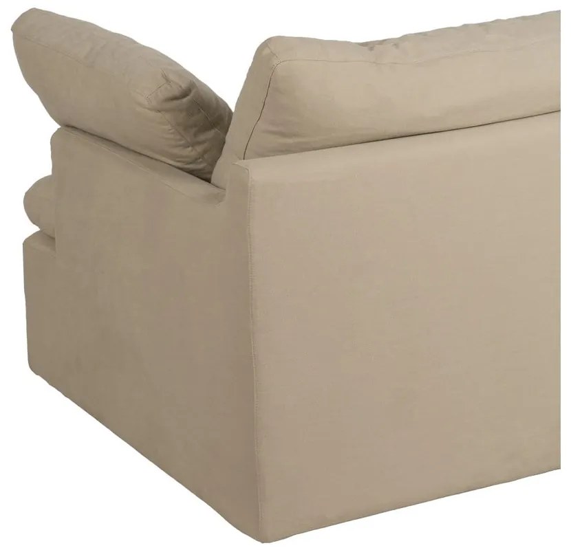 Beżowa lniana sofa 180 cm – Ixia