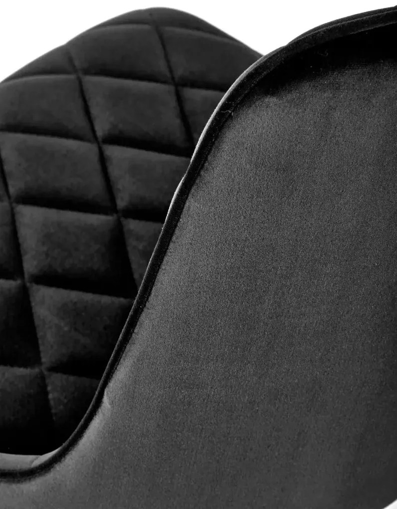 Krzesło tapicerowane K450 VELVET czarne HALMAR