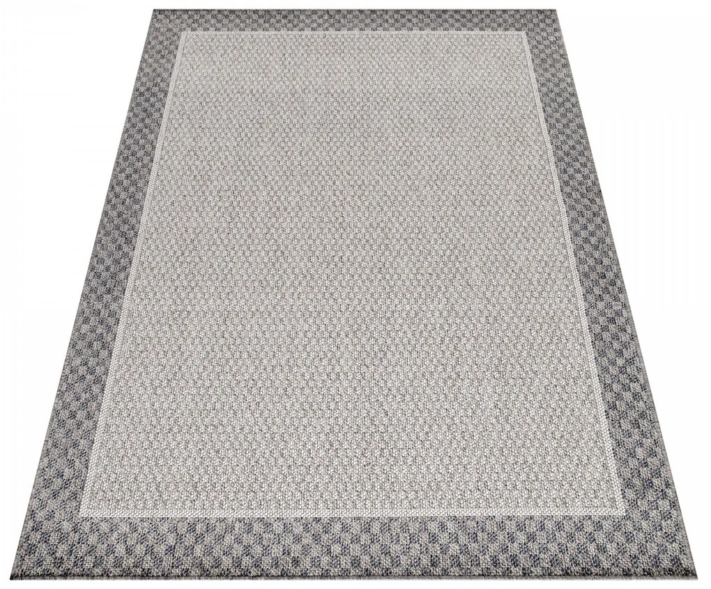 Dywan płaskotakany Aruba szaro-kremowy 140 cm x 200 cm