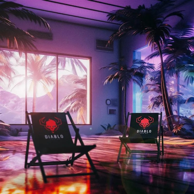 Leżak ogrodowy Diablo Chairs, czarny