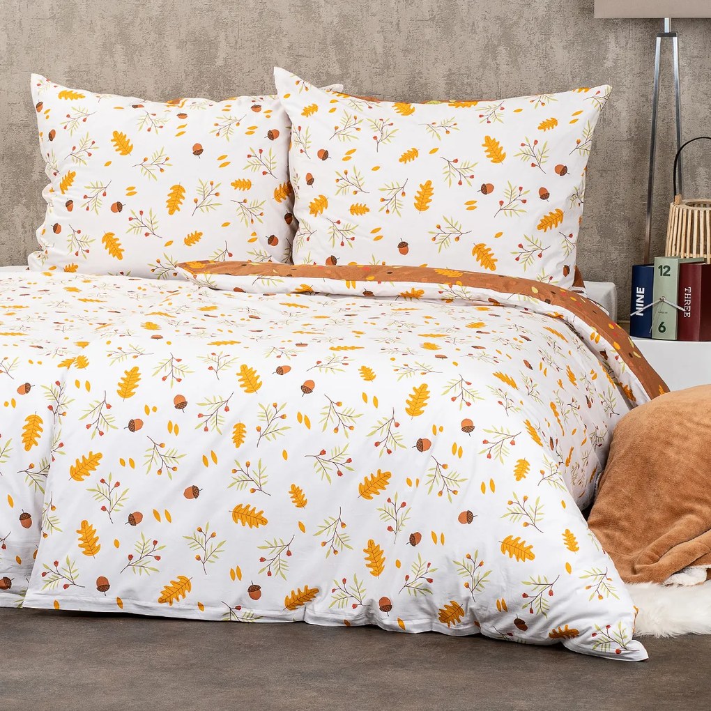 4Home Pościel bawełniana Jesień, 140 x 220 cm, 70 x 90 cm, 140 x 220 cm, 70 x 90 cm