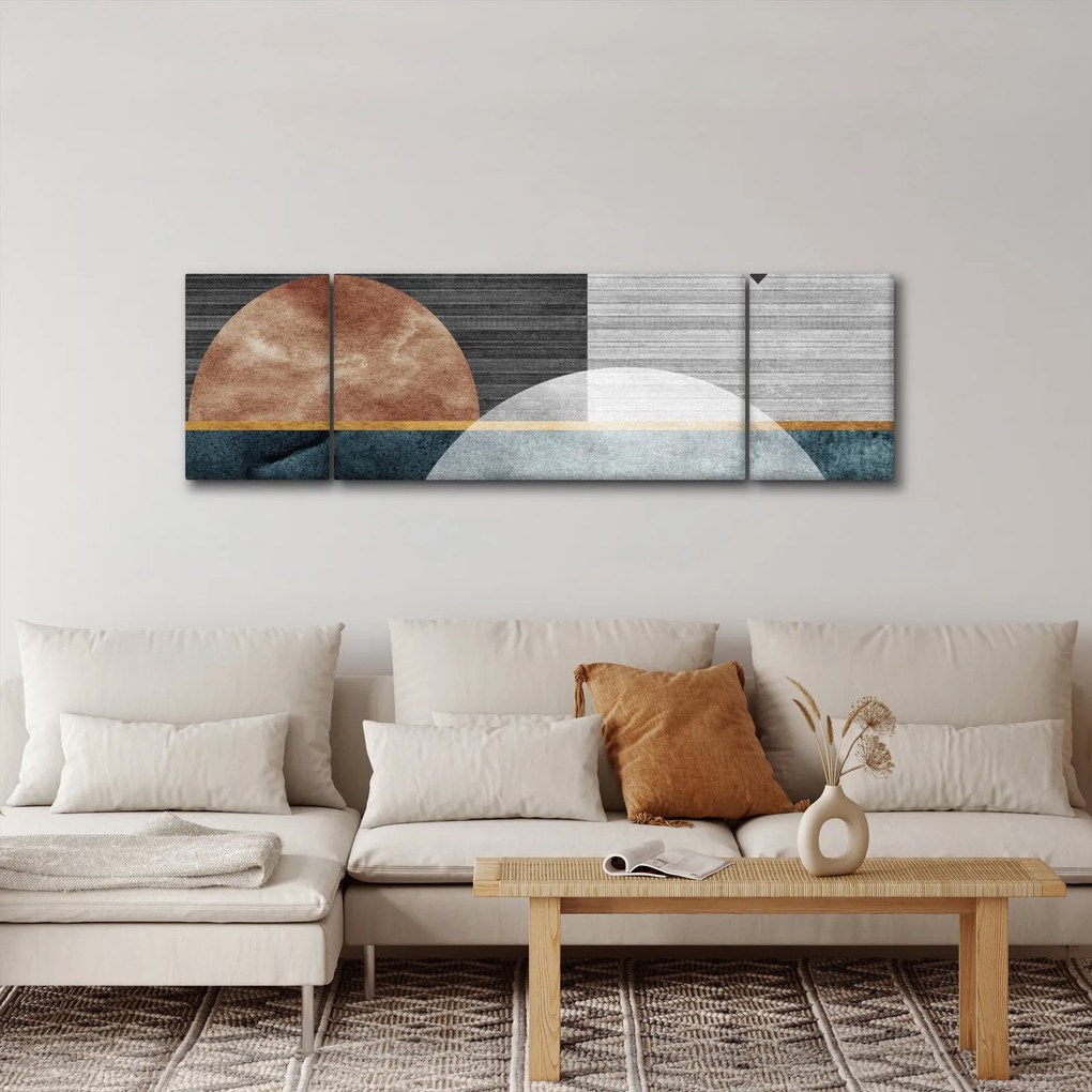 Obraz - Kształty i tekstury (170x50 cm)