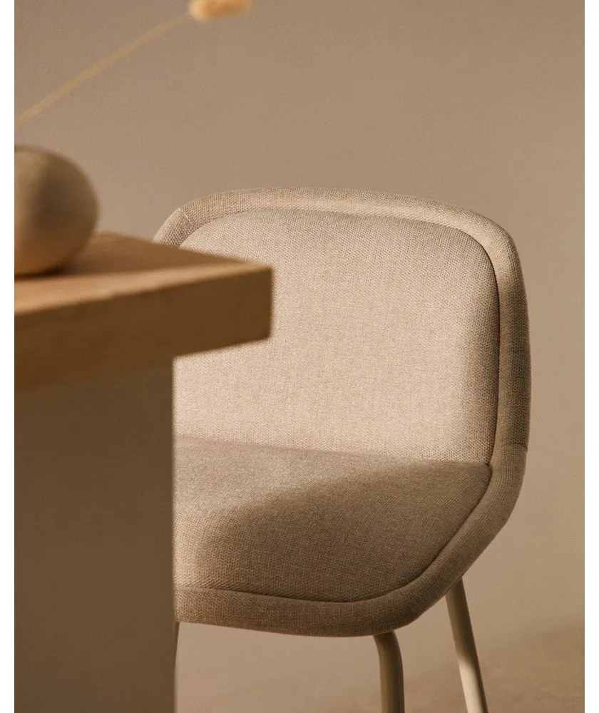 Beżowy hoker (wysokość siedziska 65 cm) Aimin – Kave Home