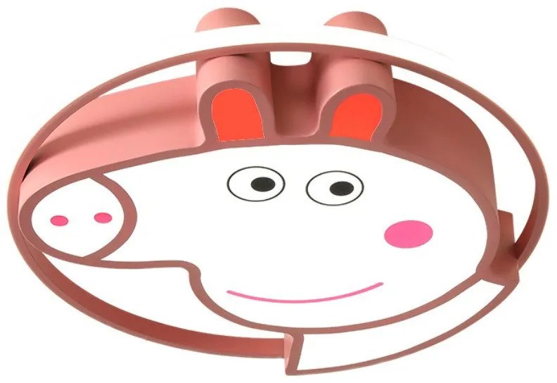 Plafon lampa LED sufitowa AT91-PEPA RÓŻOWA