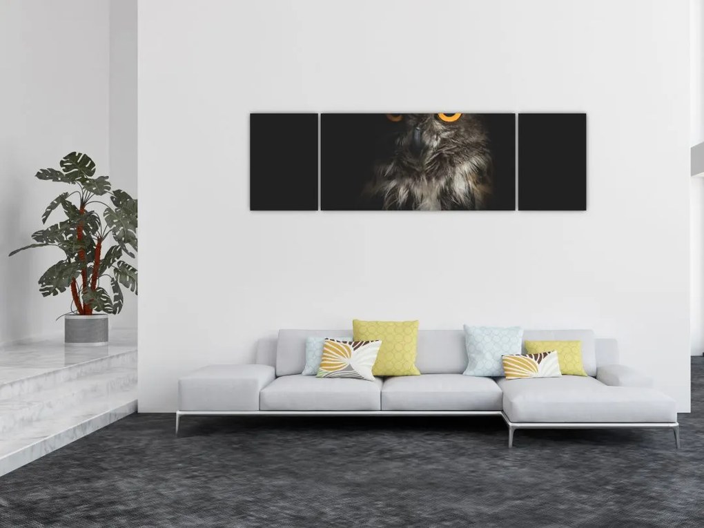 Obraz sowy (170x50 cm)