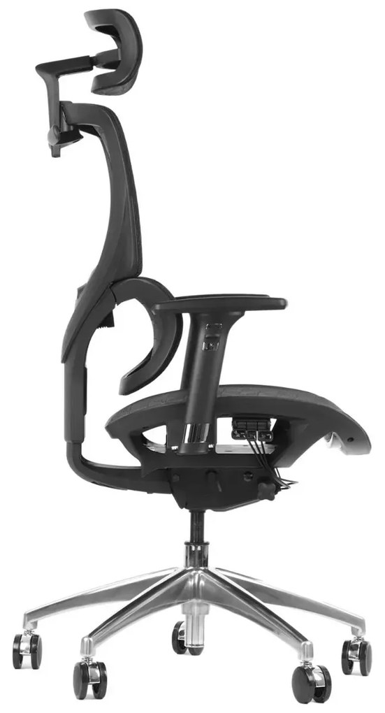 Fotel biurowy ERGONEW S1A czarny siatka STEMA