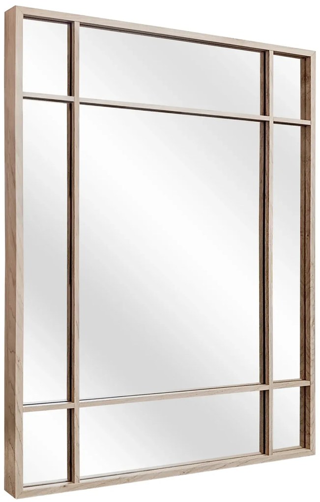 Nowoczesne dębowe lustro wiszące C8-N65