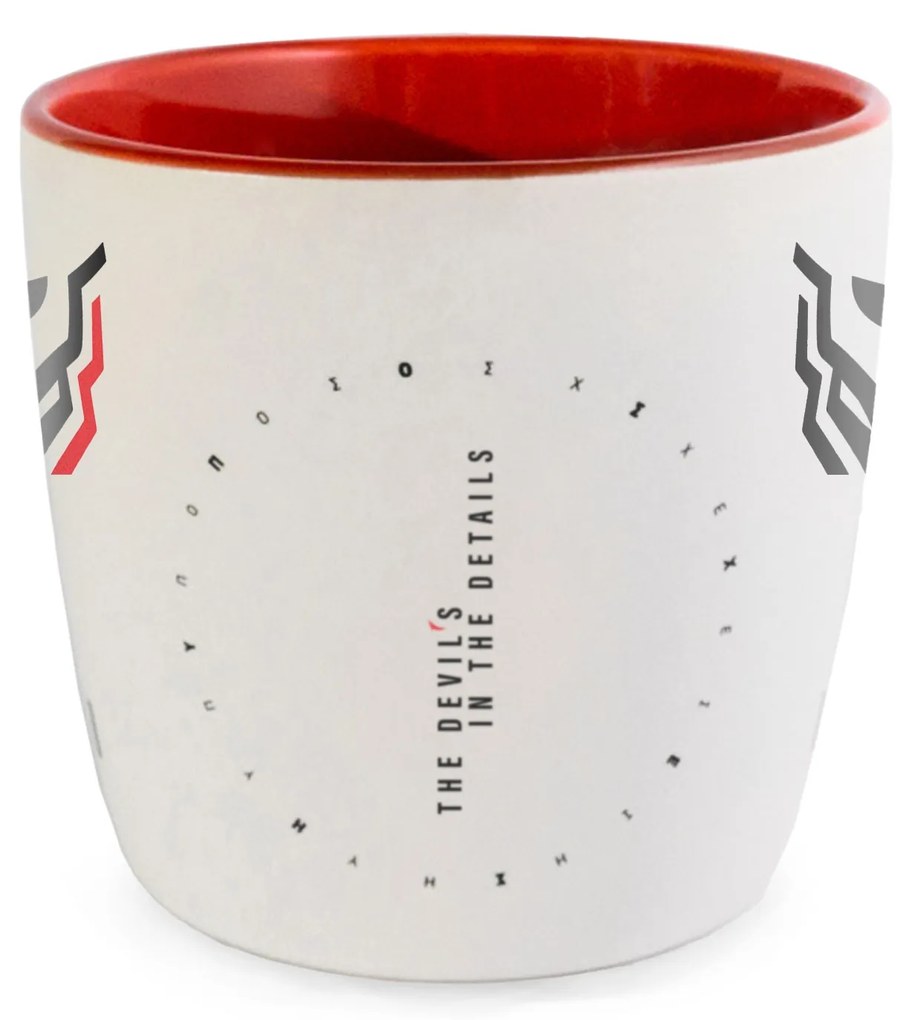 Kubek Diablo Chairs biało-czerwony