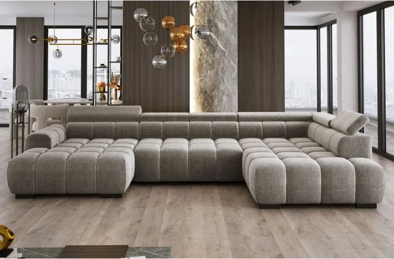 Narożnik BULL XL Prawostronny z elektryczną funkcją regulacji tkanina Eden 12 WERSAL