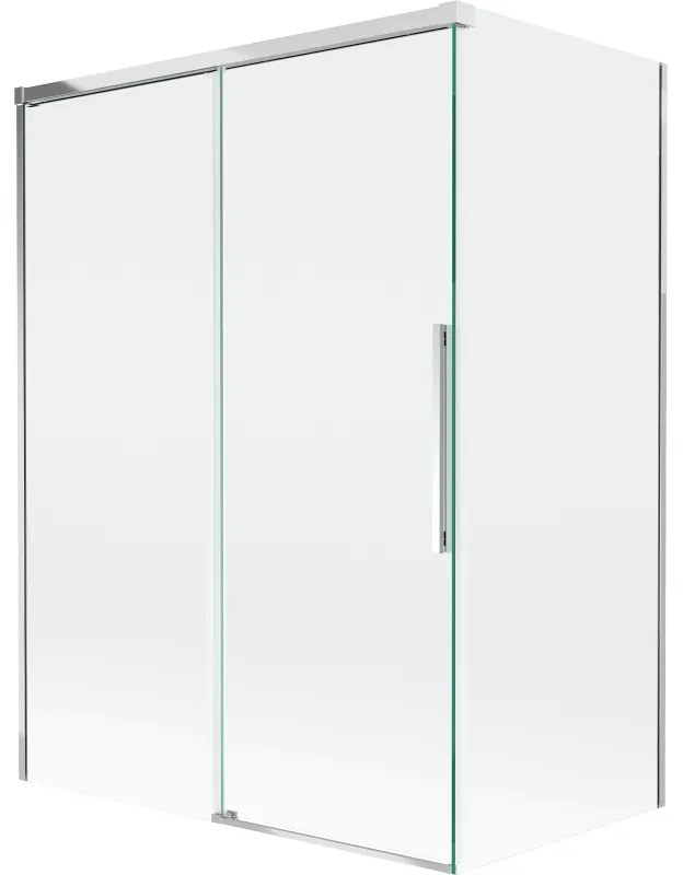 Mexen Rox parawan nawannowy 2-skrzydłowy rozsuwany 120 + 70 x 150 cm, transparent, chrom - 8C9-120-070-01-00