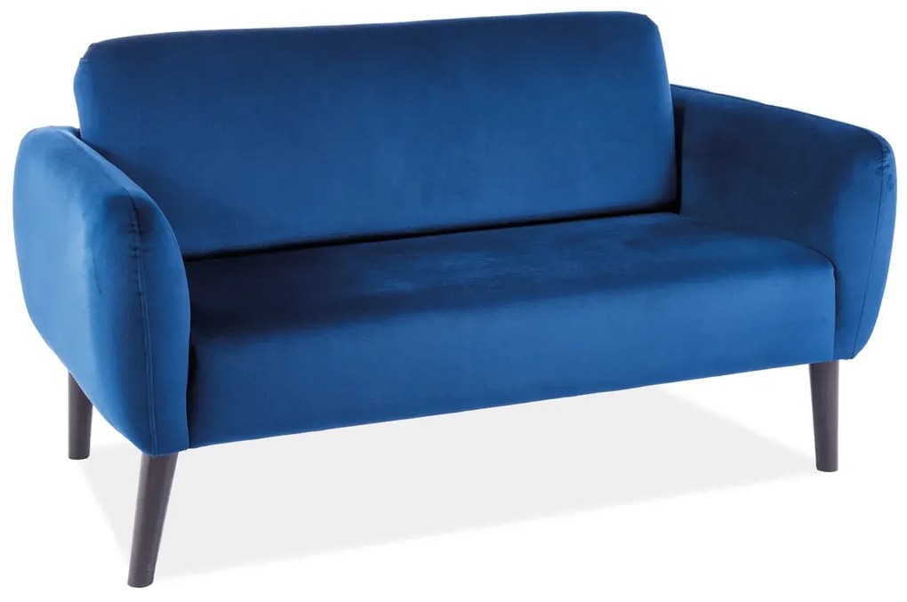 SOFA ELSA VELVET GRANATOWY BLUVEL 86 / WENGE SIGNAL