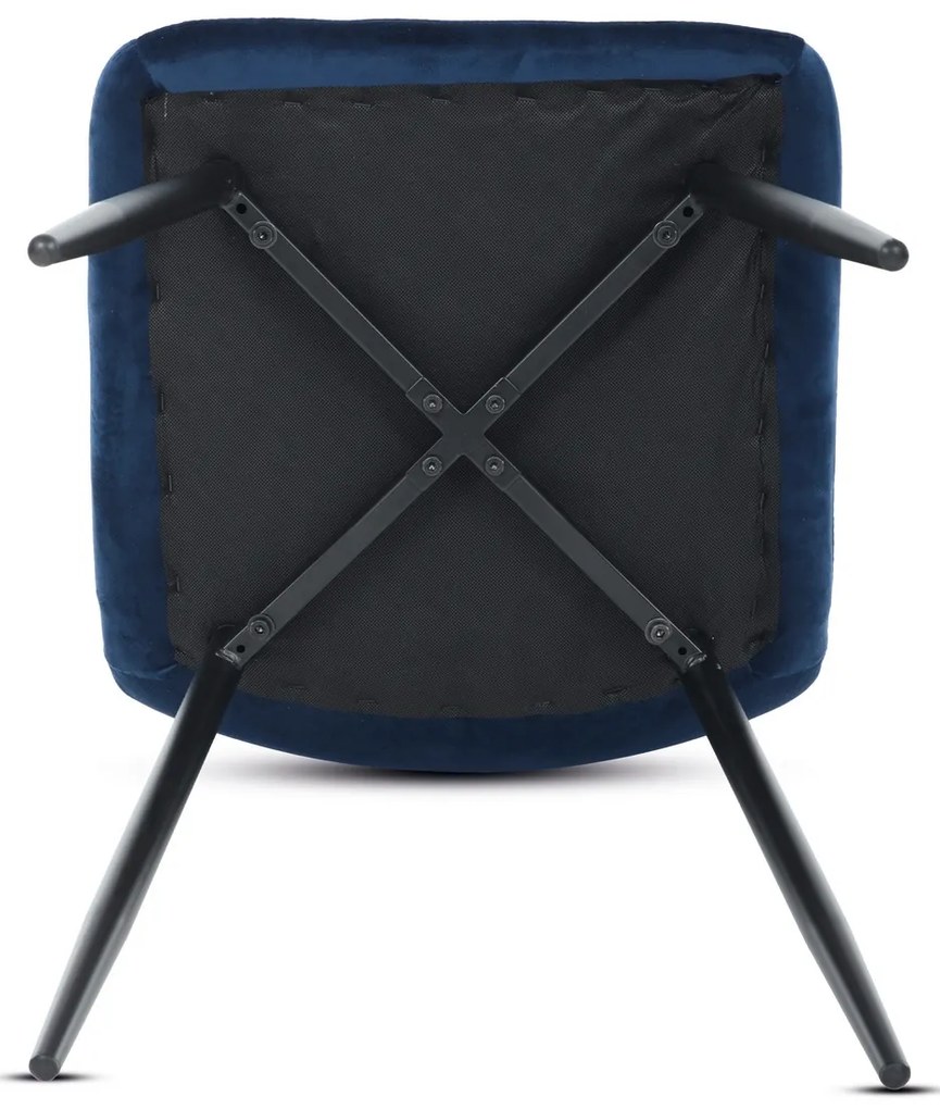 Zestaw krzeseł do jadalni CT-281 BLUE4, 4 szt.