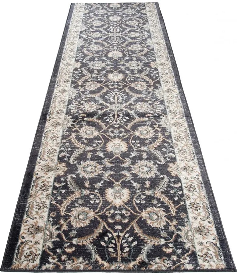 Antracytowy wzorzysty elegancki chodnik na metry M4-M09