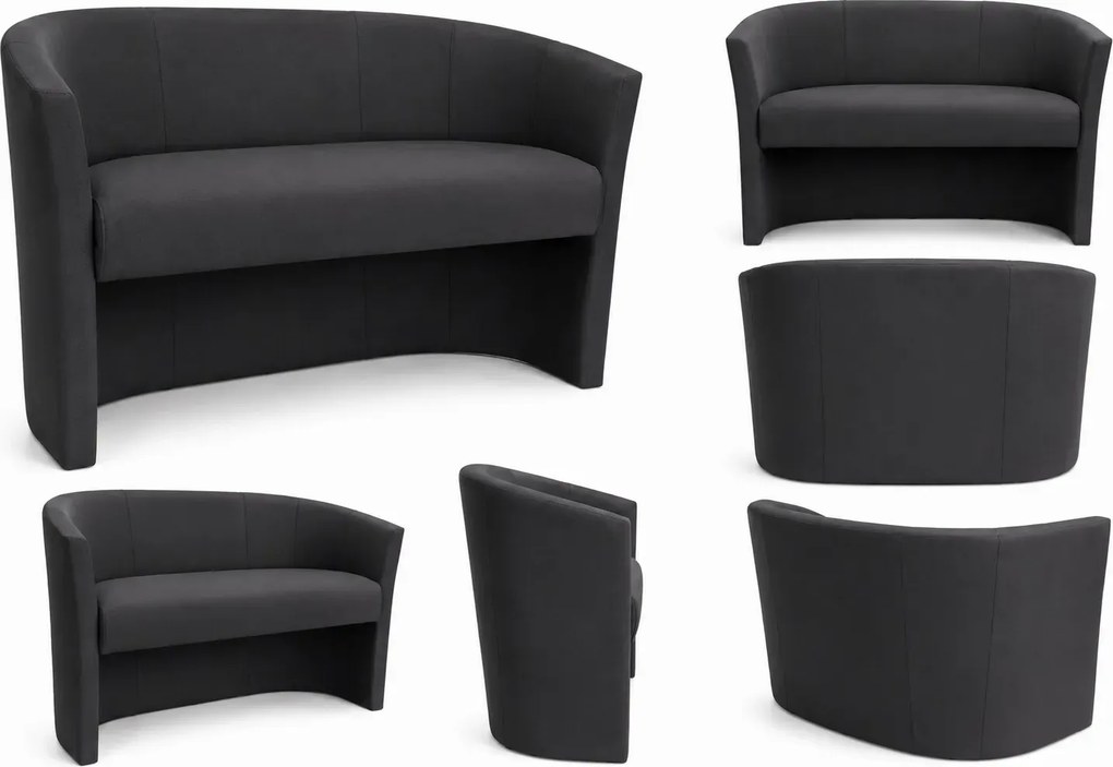 Sofa CLUB tapicerowana tkaniną Eko-skóra elegancka sofa do salonu i gabinetu : Kolor tkaniny - EKO-SKÓRA - 23D, Typ tkaniny - Eko-skóra
