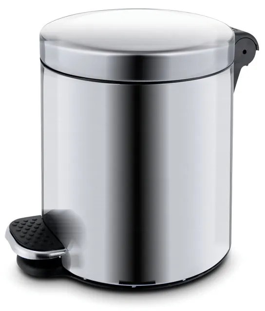 Kosz na śmieci z pedałem 20 l, nierdzewny matowy