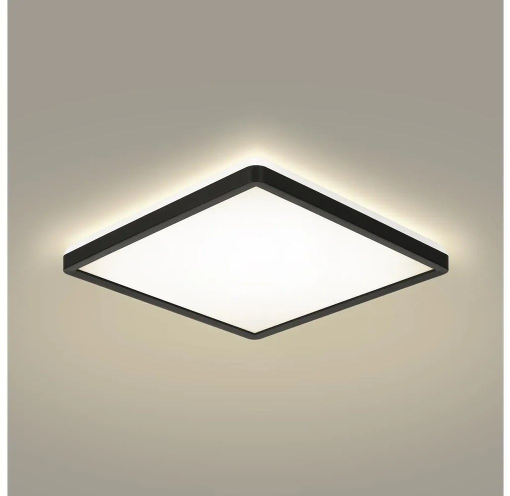 Brilagi - LED Oświetlenie łazienkowe ULTRA SLIM LED/18W/230V 30x30 cm czarny IP54