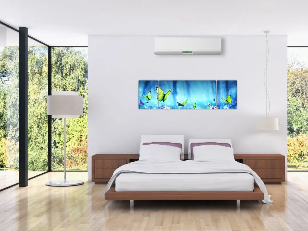 Obraz - Mistyczna leśna polana (170x50 cm)