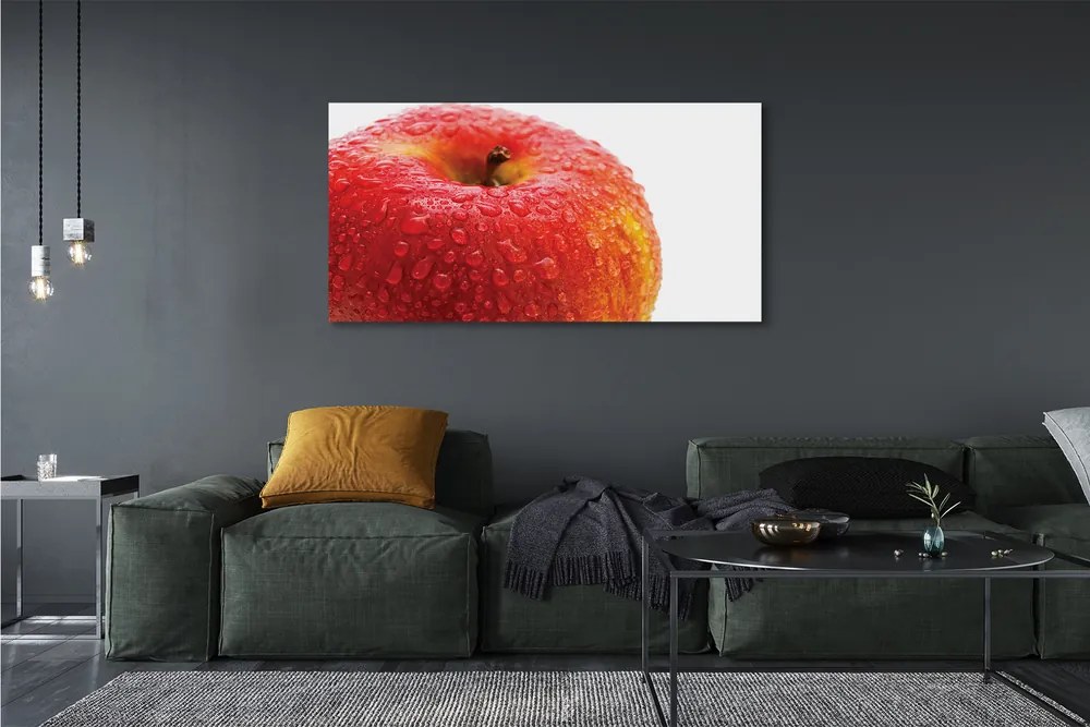 Fotoobraz na płótnie Rosa na Czerwonym Jabłku
