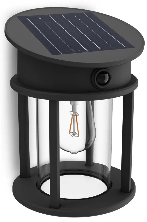 Philips LED Solarna lampa ścienna z czujnikiem GERI LED/3,2W/3,7V 2700K IP44