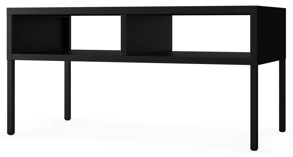 Stolik kawowy metalowy prostokątny czarny, 900x450x450 mm: MATTEO