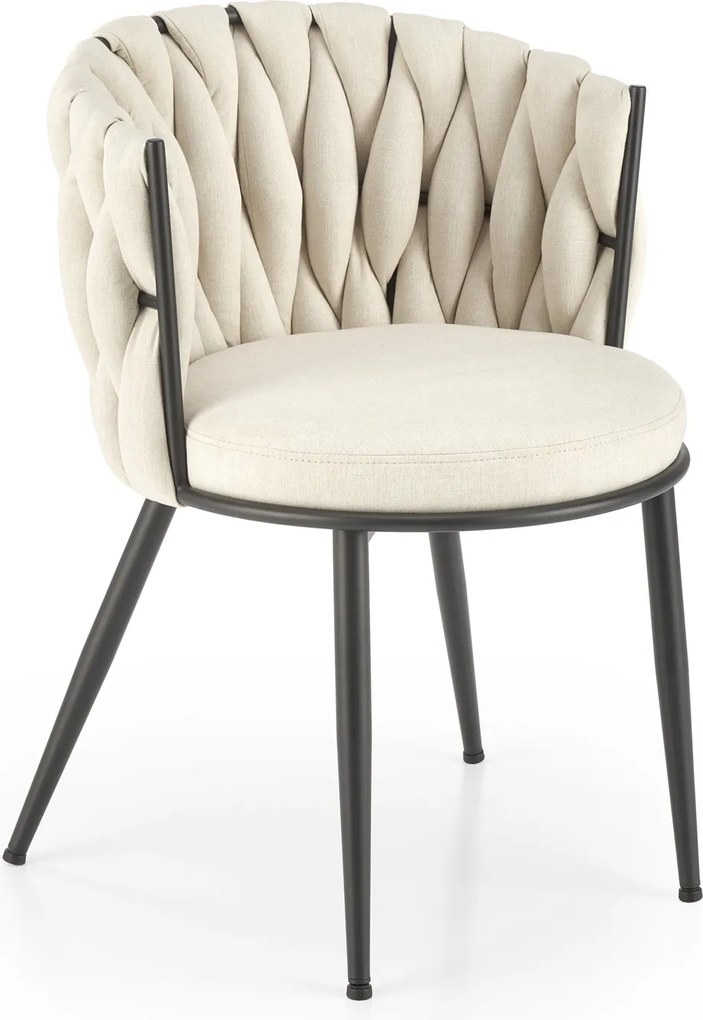 Krzesło z plecionym oparciem K516