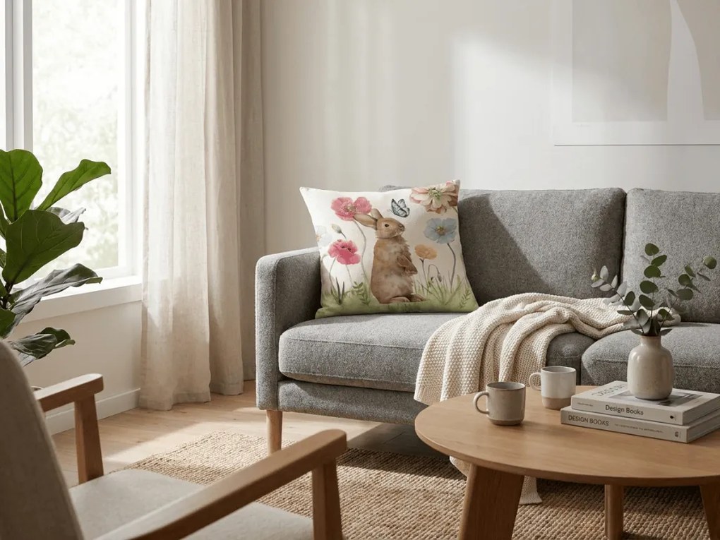 Lniana poszewka na poduszkę LUNBELLE 45x45 cm, kolorowy