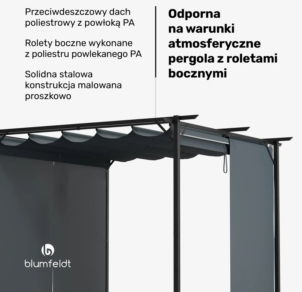 Blumfeldt Pantheon Robust Altana ogrodowa 3 x 3 m