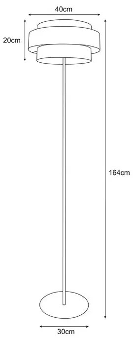 Lampa podłogowa boho z podwójnym abażurem - 3X A535 F6-E78