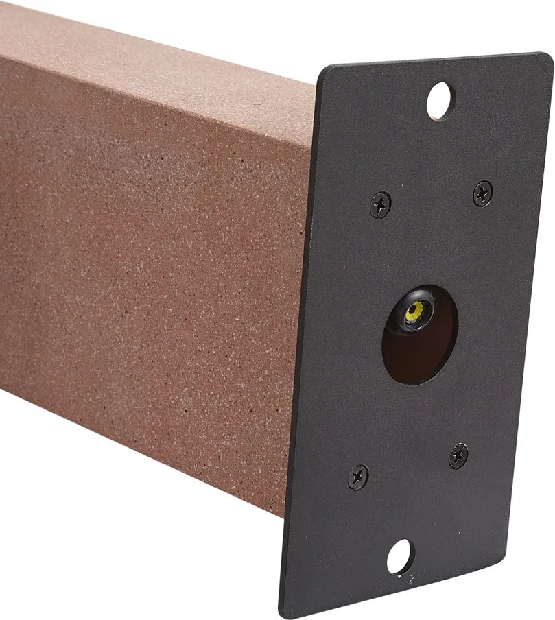 Nowoczesny słupek zewnętrzny terakota 35 cm IP44 - Pompei