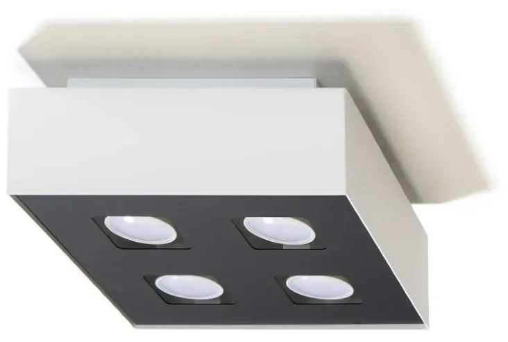 Plafon MONO 4 biały/czarny SOLLUX  LIGHTING