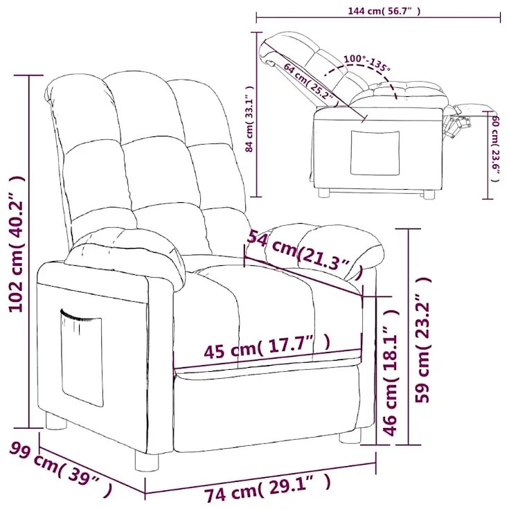 Kremowy rozkładany fotel C2-A70