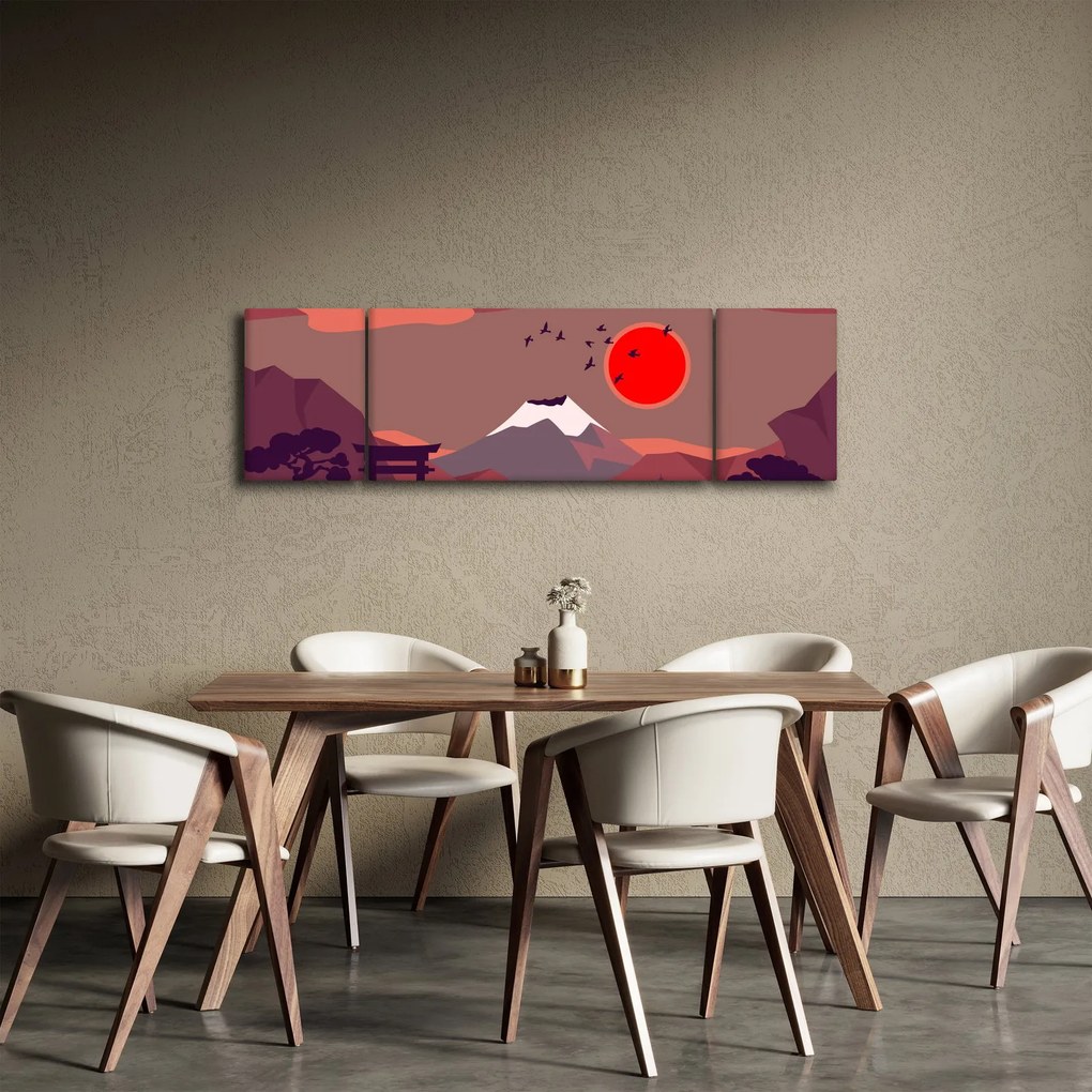 Obraz - Ilustracja góry Fuji (170x50 cm)